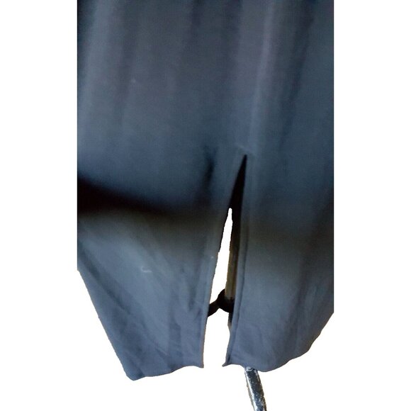 Joseph Ribkoff formal maxi gown cocktail dress, rouched, lace fitted, black M - Picture 12 of 12